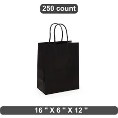 Jumbo Kraft Tinted Shopping Bag 16" x 6" x 12"