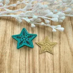 FOLK EMBOSSED STAR | CHRISTMAS 2023 | CLAY CUTTER