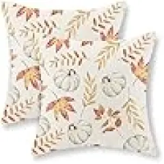 Autumn Maple Leaves Throw Pillows