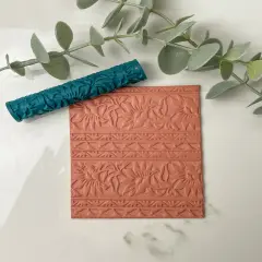 Western Tooled Leather Mini Texture Roller