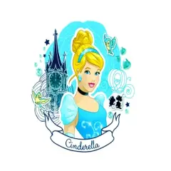 Cinderella Edible Icing Image Cake Topper for 8 inch round cake or larger
