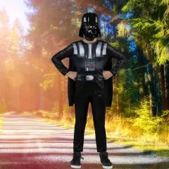 Darth Vader Value Child Costume Black Jumpsuit Cape and Mask
