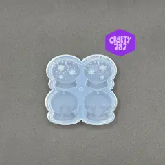 Snow Globe Dangle Earring Silicone Mold(layered)