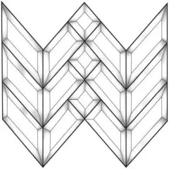 14" x 12" Exquisite Clear Glass Prairie Bevel Cluster EC100