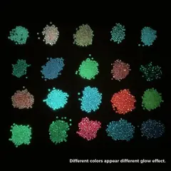 20 Colors Glow in The Dark Diamond Painting Beads for Diamond Dots Accessories,Round Diamond Painting Drills Flatback Rhinestones for Crafts, Diamonds for Diamond Painting Bead Art Gem Art, 20000PCS