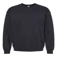 Gildan&reg; Midweight Crewneck Long Sleeve Sweatshirt Black