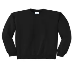 Port & Company&reg; Core Fleece Crewneck Long Sleeve Sweatshirt Jet Black&nbsp;