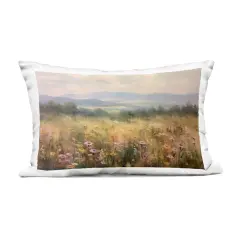 Stupell Industries Prairie Flowers & Mountains Outdoor Pillow, 14 x 7 x 20