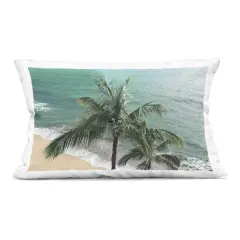Stupell Industries Maui Palm Beach Landscape Indoor Pillow, 14 x 7 x 20