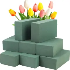 8 Pcs Floral Foam Bricks,Mini Florist Flower Foam Green Blocks Supplies for Fresh and Artificial Flower Arrangements Crafts DIY
