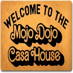 Funny Welcome Doormat with Rubber Back 18"(W) x 30"(L)Welcome to the Mojo Dojo Casa House Funny Doormat for Entrance