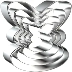 Easter Bunny Cookie Cutter Set - 5 inch, 4 inch, 3 inch, 2 inch - 4 Piece Large Rabbit Cookie Cutters Shapes Molds - Stainless Steel