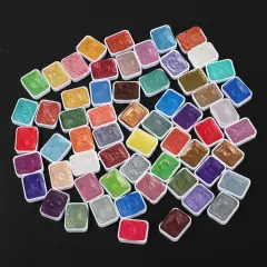 Metallic Watercolor Paint Set 60 Colors, Art Supplies Watercolors Paint Kit Travel Water Colors with Paint Brushes, Crafts Painting Supplies, Drawing Gifts Artists