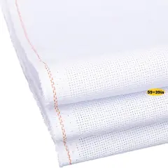 Classic Reserve Aida Cross Stitch Fabric, 14 Count White Cotton Cloth for Embroidery (59 x 39 Inch)