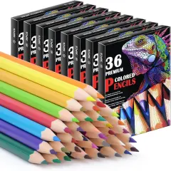288 PCS Colored Pencils Bulk for Kids, 8 Packs Coloring Pencils Bulk 36 Colors, Back to School Supplies For Teachers & Students, Pre-Sharpened Bulk Drawing Pencils for Classroom Prizes
