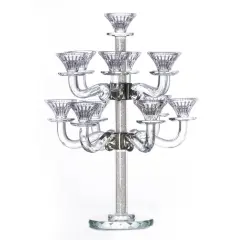 Crystal Candelabra 13 Tiered Arms and Crushed Inner Gemstones