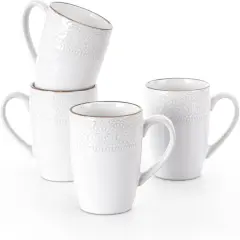 Coffee Mugs Sets for 4, 12 oz Mug Set