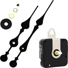 12888 Quartz DIY Wall Clock Movement Mechanism DIY Repair Parts Replacement Fit Dials up to 40 cm（15.7 Inches ） in Diameter.