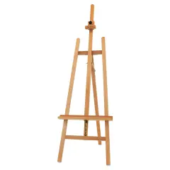 Meeden Large A-Frame Easel - Natural Beech Wood, 21" W x 33" D x 88" H