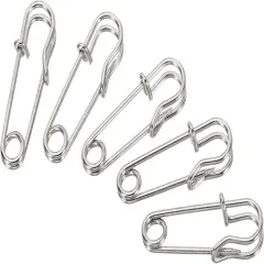 Safety Pins 1.06 Inch Large Metal Sewing Pins for Blankets Skirts Crafts Brooch Making Silver Tone 20Pcs
