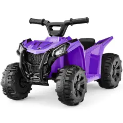 Best Choice Products 6V Kids Ride-On 4-Wheeler Quad ATV Car w/ 1.8mph Max Speed, Treaded Tires Purple