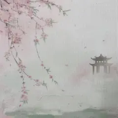 Zen Serenity Designer Printed AIDA Fabric. Canvas for embroidery with an applied backgroundKF-1373A