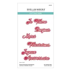 Spellbinders Etched Dies from International Sentiments-French Everyday