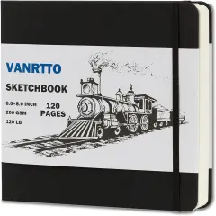 Square Sketchbook 120 Pages/60 Sheets