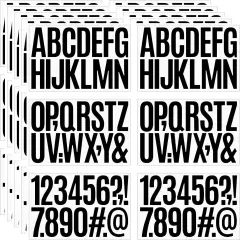 480 Pcs Waterproof 3" Vinyl Alphabet & Number Stickers