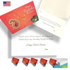 Bulk Rakhi Greeting Card, Raksha Bandan Greeting Card, Rakhi Card for Brother, Happy Raksha Bandhan, Rakhi Card