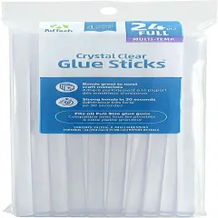 Hot Glue Sticks 10" Full Size, Clear, 24 Sticks