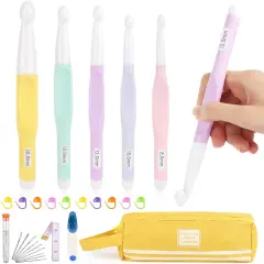 Aeelike 5 PCS Large Crochet Hooks Set