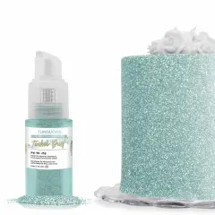 Bakell - Turquoise Tinker Dust Edible Glitter (25g, 1x Spray Pump) for Food, Desserts, and Beverages!