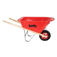 Eli & Mattie Kids Wheelbarrow, Sturdy Wooden Handles and Heavy-Duty Plastic Tub, Toy for Outdoor Play, Perfect for Gardening and Active Imaginative Fun