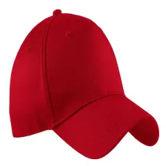 Port & Company&reg; Five Panel Twill Cap Red