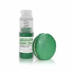 Bakell - Christmas Green Luster Dust (4g, 1x Pump) Edible Vegan Dust & Paint for Baking, Desserts and Beverages