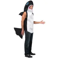 Killer Whale Adult Costume with Dorsal Fin and Tail