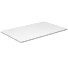 Large 48 Inch White Desk Tabletop Wooden Surface with Cable Management and Rounded Corners (Only Tabletop)