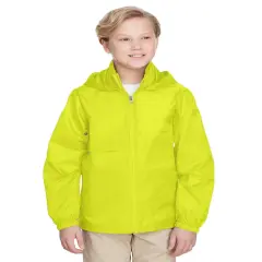 Team 365&reg; Youth Zone Protect Lightweight Jacket SAFETY YELLOW