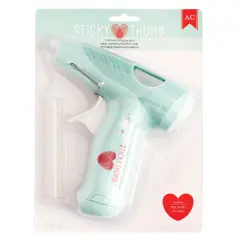 Sticky Thumb Cordless Mini Hot Glue Gun-Blue