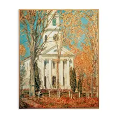 Stupell Industries Classic Church At Old Lyme Canvas Wall Art Design by one1000paintings