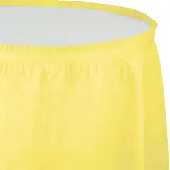 6 pc Bulk Mimosa Plastic Tableskirt 29 inch x 14 ft