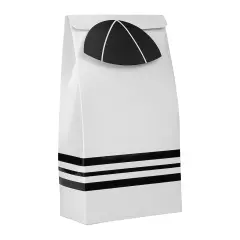 25pk Black & White Candy Paper Bags