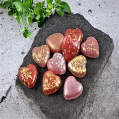 *10* 14mm Pink & Red Heart Bead Mix