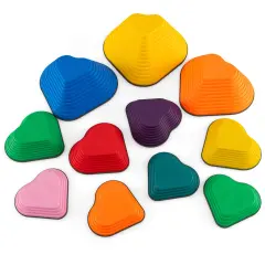 11-Piece Kids Stepping Stone Set with Non-Slip Edge for Balance and Motor Skill Development