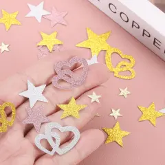 200Pcs Star Confetti Glitter Confetti Table Confetti Decor for Party Wedding Festival Decorations,0.79x0.79Inch,Gold