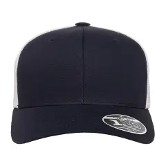 Flexfit&reg; Adult Adjustable Mesh Cap NAVY/ WHITE