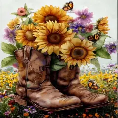 Diamond Painting Kits for Adults- 5D Sunflower Flowers Diamond Art Kits for Adult