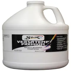 Versatemp Premium Heavy-Bodied Tempera Paint, White, 1 Gallon