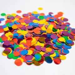 Rainbow Foil Confetti,Colorful Round Dots Glitter Table Confetti,Sparkling for Party Decorations(1.76 OZ)